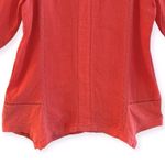 Soft Surroundings  Linen Leonie Tunic Sun Kissed Coral V Neck Size XL NEW Photo 3