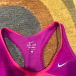 Nike Dri Fit Racerback Tank Top Built in Bra Purple Athletic Top Women’s Large Photo 1