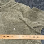 Kori  America women’s size XL olive long sleeve corduroy shirt dress snap front Photo 4