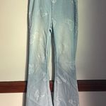 No Boundaries  Y2K Light Blue Butterly Elastic Waist Flared Jeans xs Photo 1