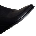 Ecco Like New  Leather Shape 45 Wedge Boots Black Size 7 - 7.5 Retail $259.00 Photo 2