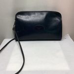Diane Von Furstenberg  Navy leather bag. Vintage Photo 1