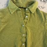 T Tahari  Short Sleeve Tie Front Cotton Gauze Shirt Small EUC Photo 6