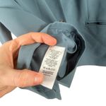 Ann Taylor  The Long Cutaway Blazer Fluid Crepe Blue Career Office Womens 16 Photo 5