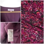 Parker Alison Floral Long Puff Sleeve Ruffle Wrap Dress in Cranberry Photo 10