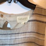 Naturals By O&J 100% Linen Dress Size 1 (10/12) Classic Coastal Quiet Luxury​​ Black Photo 9
