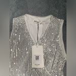 Grace Karin NWT  sequin too small white silver Photo 2