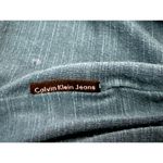 Calvin Klein Jeans Green Blue Long Sleeve Top With Black Trim Shoulder Patch Sm Photo 5
