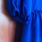 Dress the Population Paola Dress Open Back Long Sleeve Blue Size Small NEW Photo 4