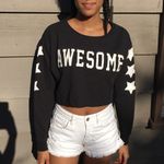 H&M Long sleeve crop top, star crop top Photo 1