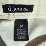 D. Jeans ‎ Off White Denim Shorts Sz 14 Photo 4