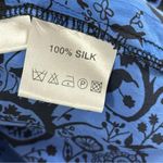 TFNC London 100% Silk Blue Witchy Mini Dress sz S Babydoll Embellished Whimsical Photo 4