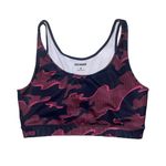 Ivy Park  pink and black camouflage sports bra women’s size medium Photo 0