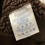 Lands' End Womens Vest Full Zip Faux Suede Sherpa Lined Pockets Brown M Photo 3