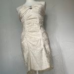 Blondie Nites  Strapless Ivory Dress with Jewel Accent Photo 5