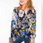 Chico's Chico’s Primavera Floral Peasant Blouse LP 2 Photo 0