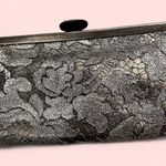 Adrienne Vittadini Beautiful vintage 90’s-Y2K  silver leather lace clutch boho Photo 2