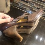 Coclico brown burnished leather wood Mary Janes 40 Women’s Size 10 Photo 6