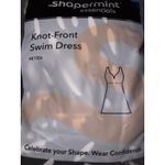 Brand New Shapermint Women's M Black White Knot Front Swim Dress Mini Size M Photo 5