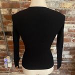 New Look  Petite Black Ribbed Long Sleeve Sweater Size 0 Photo 3