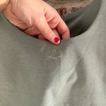 Beyond Yoga  Sage Green Shirred Cropped Tank Top, L Photo 4