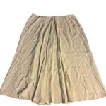 Talbots Women's Petite 16W Light Moss Green Silk Long Skirt Formal Photo 6