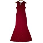 NWT Ruby Red Velvet & Black Lace Maxi Dress Whimsigoth‎ Gothic Witchy Party Photo 1