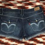 Y2K Levi’s Grunge Micro Mini Baddie Hot Pants Low Rise Jeans Denim Booty Short Shorts #goth #whimsigoth bimbo subversive #acubi #gorpcore cyber #punk biker whimsygoth mcbling Size 7 Photo 0