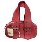 Free People  Say Yes Bag Oxblood Red Leather NWT Y2K Purse Pouchette Charm Bag Photo 9