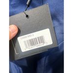 LEENA by MAC DUGGAL Navy High Neck Cap Sleeve Beaded Tea Length MIDI Dress sz 2 Blue Photo 10