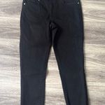 Tahari  Black Denim Pants Women’s Jeans Raw Hem Mid-rise Slim Straight 16/33 Photo 0