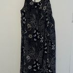 Mimmer Black & White Floral Maxi Dress With Spaghetti Straps Q31* Size M Photo 0