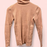 Liz Claiborne Cute vintage 90’s ribbed pink blush turtleneck fitted sweater Photo 0