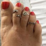 Sterling Silver Love Toe Ring Midi Ring Photo 2
