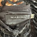 Marina Black Sequin Dress Party Mobwife Cocktail Elegant Luxury size M Size M Photo 5