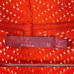 prAna Cedar Medium Long Sleeve Pullover Yoga Sweater Wool Blend in Fiery Red Photo 8