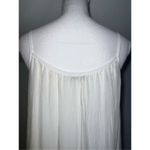 Women’s Ivory SILK blend Maxi Dress Boho Chic MEDIUM Photo 9