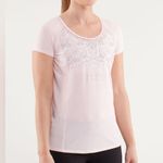 Lululemon New without tags Wild Tech Blush Quartz Cut-out Lace Reflective Print Photo 0