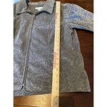 cj banks C.J. Banks Jacket Large Gray Paisley Zip Pockets RN 63823 Christopher Banks Work Photo 7