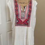 Lucky Brand Embroidered Linen Blend Tank Top Size 2XL Photo 0