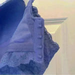 Aerie NWT Real Happy Women’s Size 38DD Wireless Lightly Lined Blue Lace Bralette Photo 14