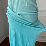 Young Fabulous and Broke Blue Ombré Midi Dress Ruched Sides Stretchy $150 S Photo 5
