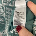 Lucky Brand NEW Green Eyelet Tank Dress Embroidered Green Square Neck Small Photo 6