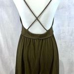 ZARA strappy cross back olive green romper size medium Photo 6