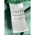 LIONESS  Green Silky Satin Sleeveless Cami Camisole Cowl Neck Midi Slip Dress S Photo 3