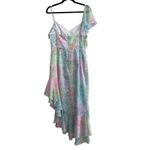 Amanda Uprichard NEW NWT  Lively Midi Dress Lilith Print Rainbow Photo 7