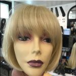Wig Fulllace Blonde bob human hair Blende ON SALE Photo 6
