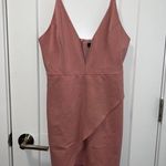 Lulus Dare to Take the Plunge Dusty Pink Tulip Mini Dress - size S Photo 6