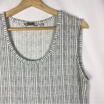Athleta Breezy Gray & White Printed Muscle Athletic Tank Top M Photo 3