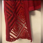 ⭐️Boutique Annianna burgundy red open Cardigan medium Photo 3